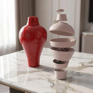 3 Set di piatti impilabili Ming