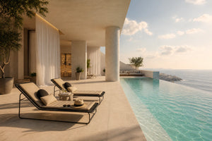 poltrona lounge intrecciata mustique
