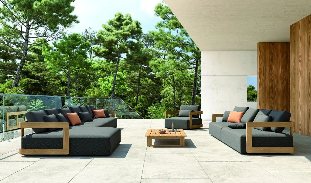 Salotto da giardino top luxury RAFA modulare 3 colori