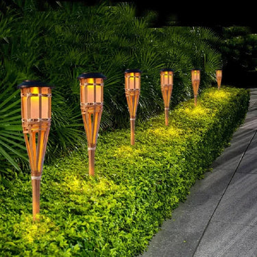 Set di 5 torce Tiki solari