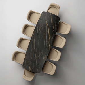 Tavolo Thanos X allungabile OM/465/MN piano in ceramica