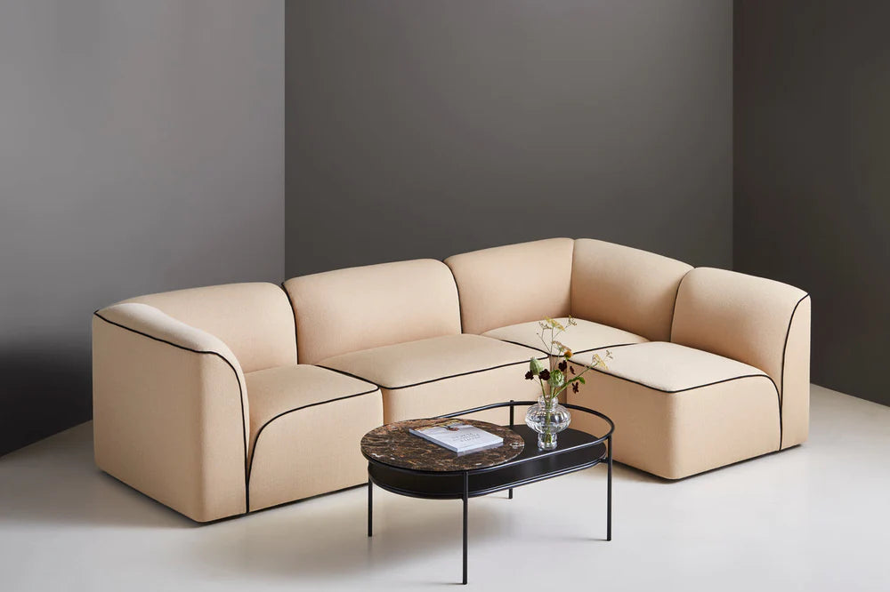 Sillón - Módulo central de sofá Flora en muchos colores y tejidos