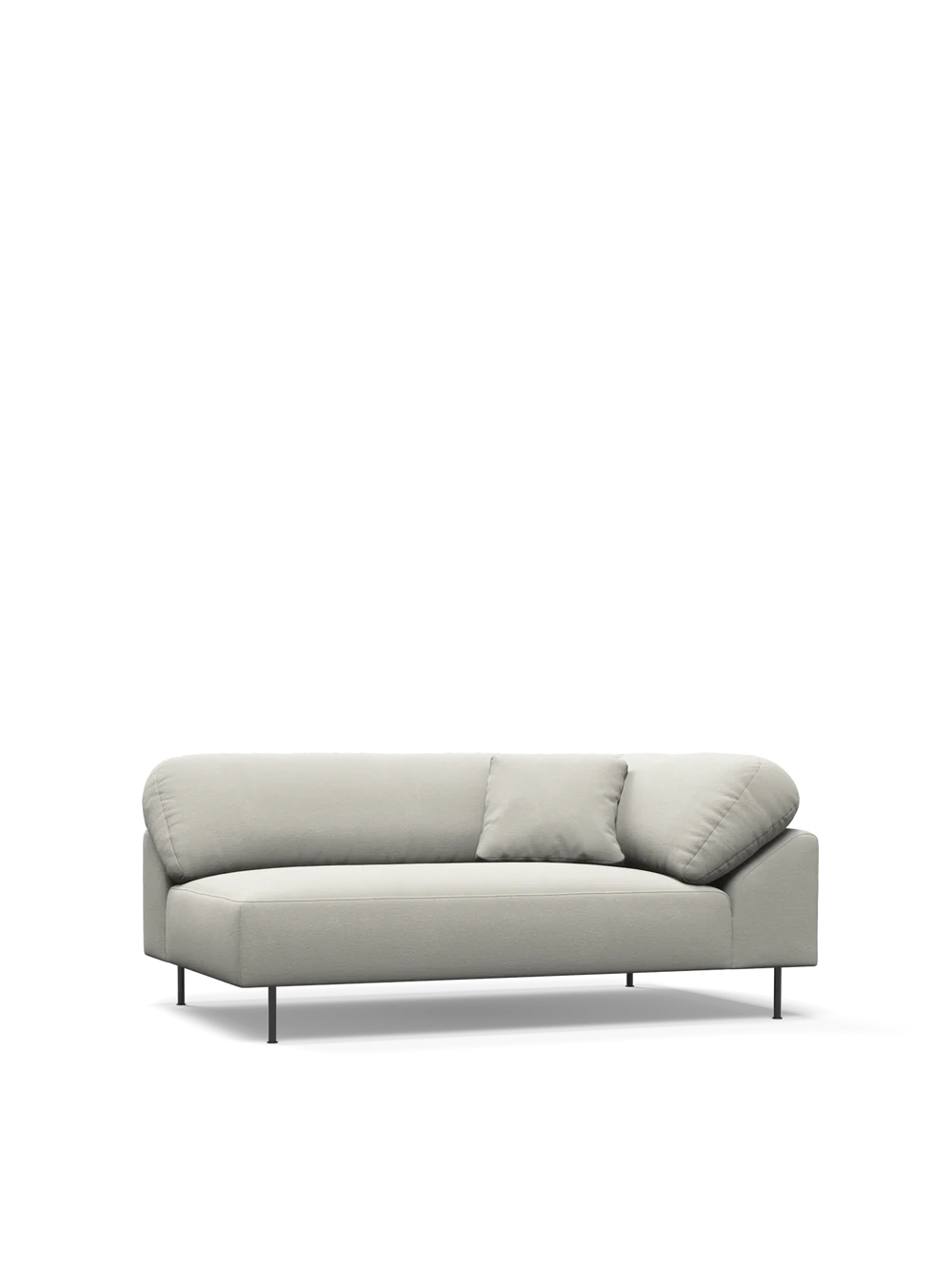 Collar sofa open to the left in many colors and fabrics