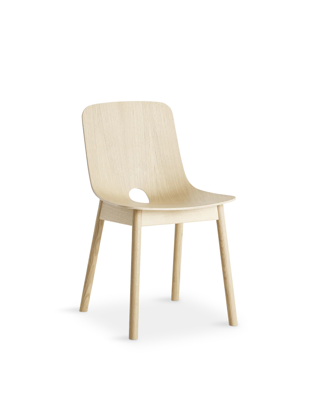 MONO DINING CHAIR - WHITE PIGMENTED OAK