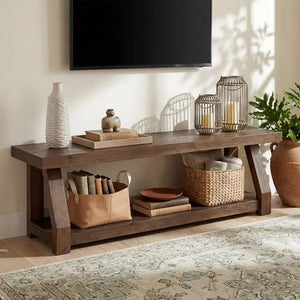 Consolle Supporto TV in legno massiccio 63" per televisori 65-75"