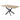 FIXED DINING TABLE ZEN OAK / BLACK OK1279