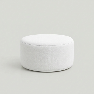 Pouf grande per esterni per tutte le stagioni | bianco sporco