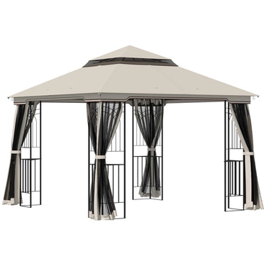 Gazebo Padiglione da giardino con doppio tetto Padiglione Tenda da giardino Tendone da festa
