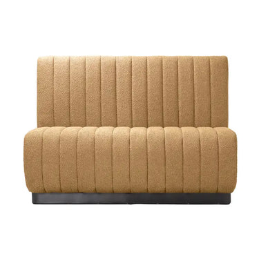 Divano in velluto colore ruggine industrial 140x65x99 cm