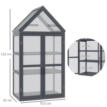 Mini serra a 3 livelli per letto di piante