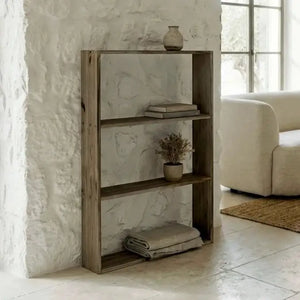 TSURUGI Scaffale - Libreria. Altezza 106,5 cm. Finitura "R A W G R A Y"