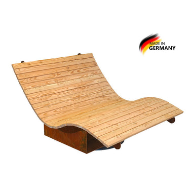 Lettino doppio Venlo in vero legno