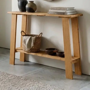NASU Consolle - Ingresso in legno massello. Finitura "O A K".