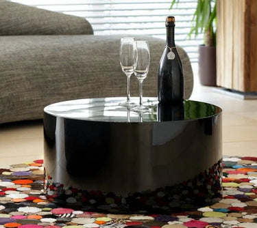 Tavolino Ø 60 cm rotondo bianco o nero