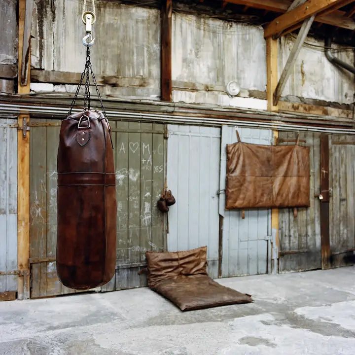 Sacco da Boxe Vintage in Pelle 1920 in tre colori