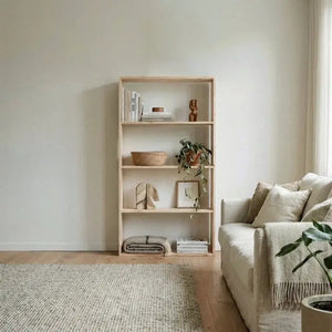 TSURUGI Scaffale - Libreria. Altezza 145 cm. Finitura "N A T U R A L E"