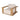 POLTRONA ALLUMINIO TESSUTO IMPERMEABILE 102x102x58 cm