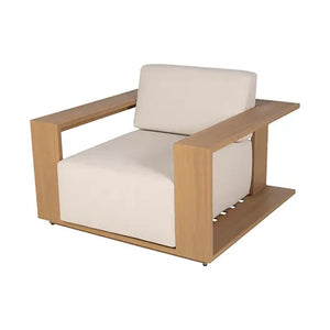 POLTRONA ALLUMINIO TESSUTO IMPERMEABILE 102x102x58 cm