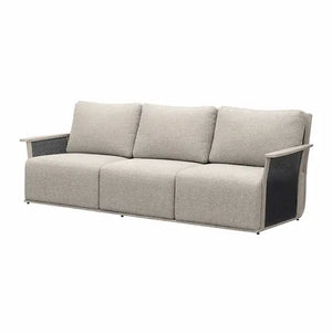 DIVANO 3 PZ ALLUMINIO TESSUTO IMPERMEABILE 216x89x85CM