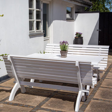 Set da giardino tavolo + 2 panchine VITA NORDICA