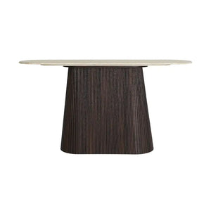 Consolle in legno DM colore marrone, 150x40x78 cm