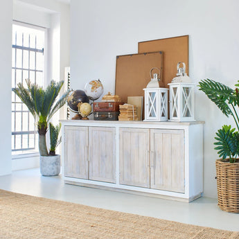 Credenza in legno massello Antigua 193 cm