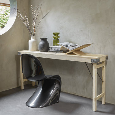 Consolle/tavolo da parete Limewash pieghevole