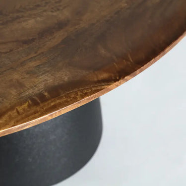 Tavolino da caffè in legno di mango nero