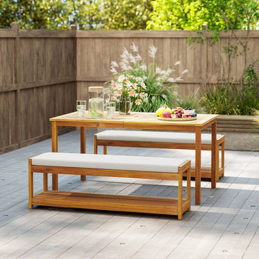 Set di mobili da salotto giardino 3 pz