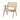 Sedia Olmo Rattan Marrone Mozambico 66x66x84 cm