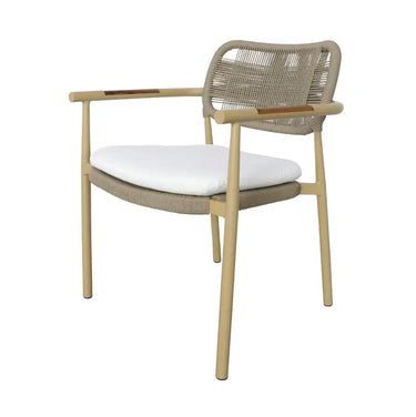 Sedia Impilabile Alluminio Corda 57x59x78 cm