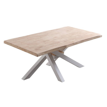 FIXED DINING TABLE XENA 180 NORDIC OAK / WHITE SHAPED TOP. OK1055 (8472)