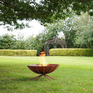 2 Bracieri Dakota in metallo per esterni