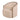 Poltrona girevole in legno di frassino beige 75x75x76 cm