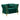 Poltrona in tessuto verde, 104x83x76 cm