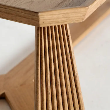 Tavolino da caffè Mindi in legno, marrone 140x60x40cm