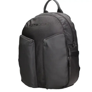 Zaino Momo Design nero poliuretano con zip - Casual uomo