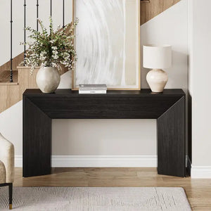63" consolle extra larga per ingresso, moderna in legno