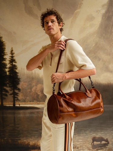 Borsa da palestra in pelle in 3 colori