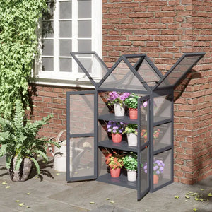 Mini serra a 3 livelli per letto di piante
