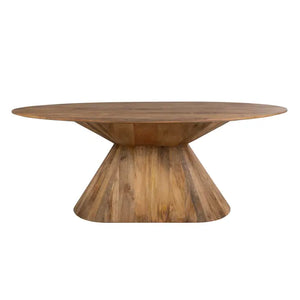 Tavolo da pranzo in legno Mindi marrone 200x100x76 cm #2