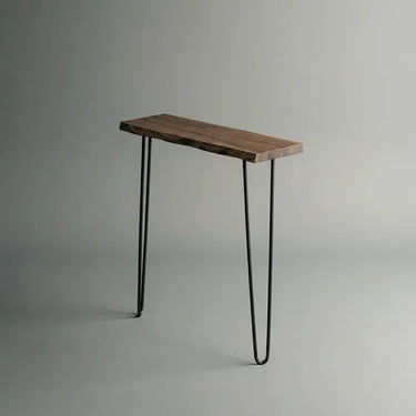 MESA DE COMEDOR EXTENSIBLE EN PORCELANATO Y MADERA DE NOGAL 