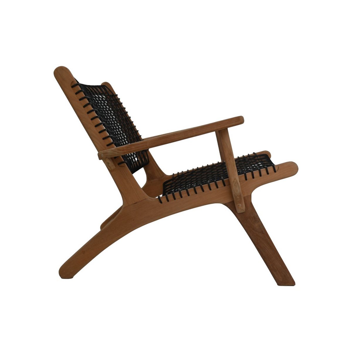 2 Charita chaise longue chairs - 83x80x70 - Natural - Teak