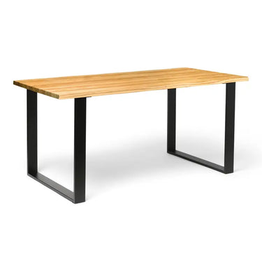 EXTENDING DINING TABLE IN PORCELAIN AND WALNUT WOOD 