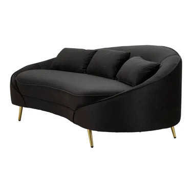 Divano in tessuto crema o nero, 185x84x68 cm