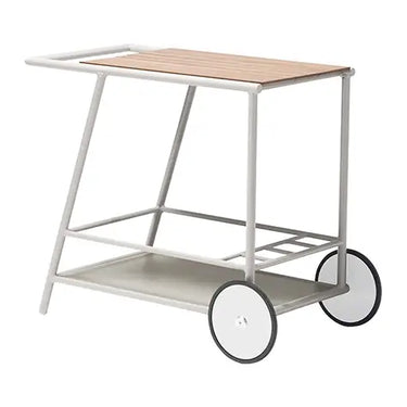 CARRELLO IN ALLUMINIO VETRO TEMPERATO 91x50x73 CM