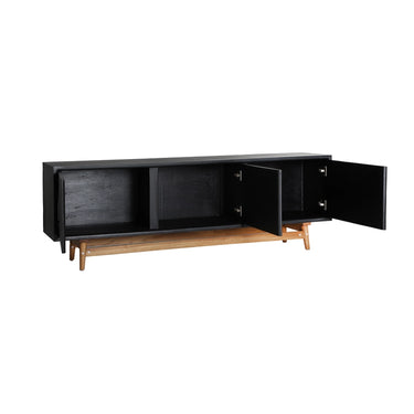 Mobile TV Mindi in legno nero