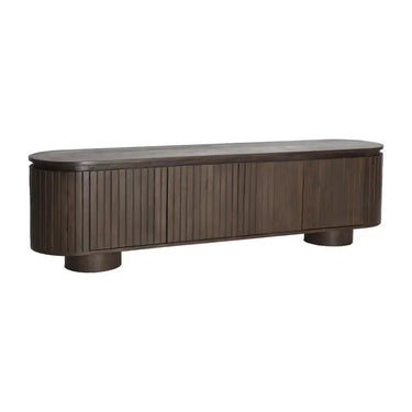 Mobili TV Kolga, legno di mango, marrone, 180x40x50cm