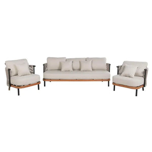 Set da 3 pezzi in alluminio per giardino
