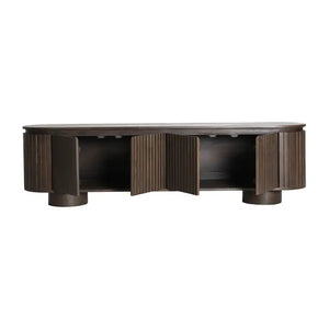Mobili TV Kolga, legno di mango, marrone, 180x40x50cm
